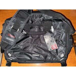 Black Ogio Messenger Laptop Bag Pocket Port 18” Greater Houston Golf Classic BN